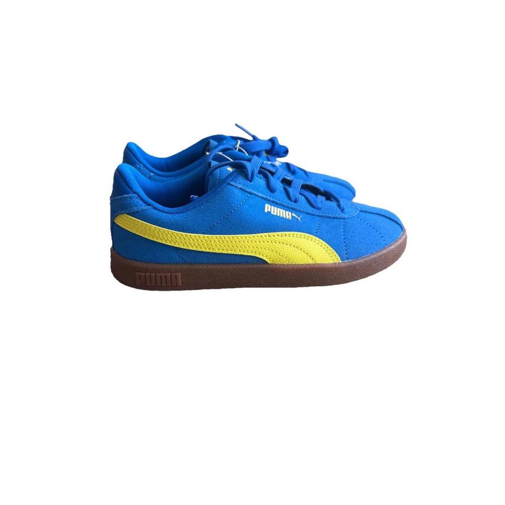 PUMA Kids Sneakers Bluebird Blue and Yellow Suede (Kid) Size 3 New - Picture 1 of 5